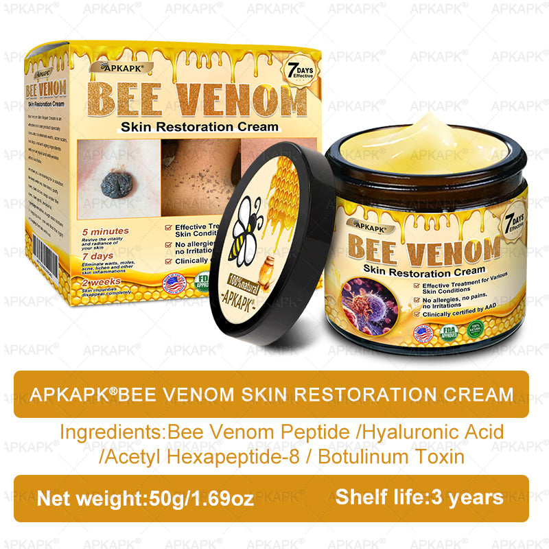 👨‍⚕️𝐌𝐇𝐑𝐀 𝐌𝐚𝐝𝐞 𝐚𝐧𝐝 𝐬𝐡𝐢𝐩𝐩𝐞𝐝 𝐟𝐫𝐨𝐦 𝐔𝐒𝐀✨𝗔𝗣𝗞𝗔𝗣𝗞® 𝗕𝗲𝗲 venom SkinRestoration Cream, Fine Lines, loss ofFirmness, Flat Bust, DroopingHips, and More