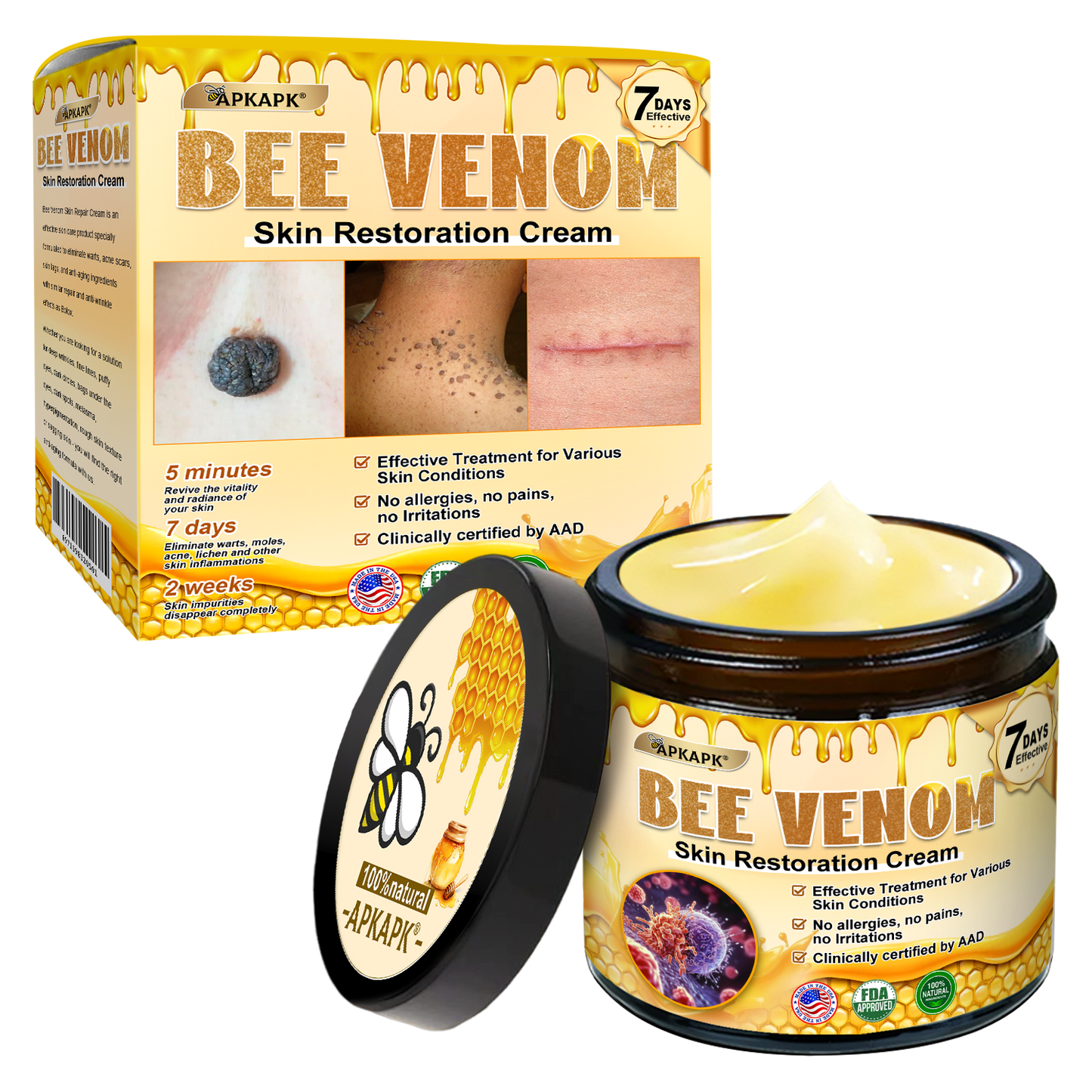 👨‍⚕️𝐌𝐇𝐑𝐀 𝐌𝐚𝐝𝐞 𝐚𝐧𝐝 𝐬𝐡𝐢𝐩𝐩𝐞𝐝 𝐟𝐫𝐨𝐦 𝐔𝐒𝐀✨𝗔𝗣𝗞𝗔𝗣𝗞® 𝗕𝗲𝗲 venom SkinRestoration Cream, Fine Lines, loss ofFirmness, Flat Bust, DroopingHips, and More