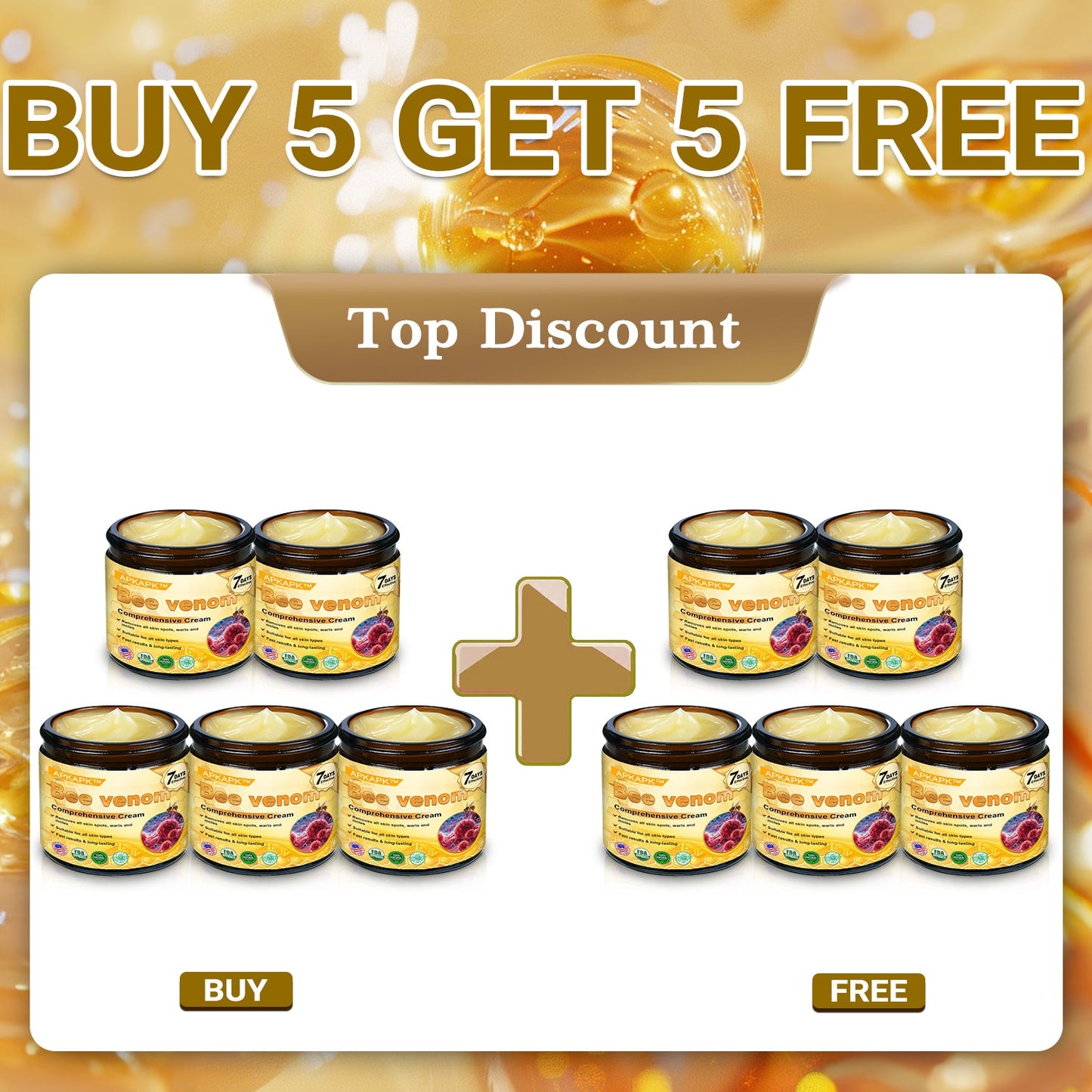 💥 For a limited time only: 50% off AРKAРК™ Bee Venom Comprehensive Cream – for the next 2 minutes! Don’t miss out – this exclusive upgrade is available for a short time only! 💥